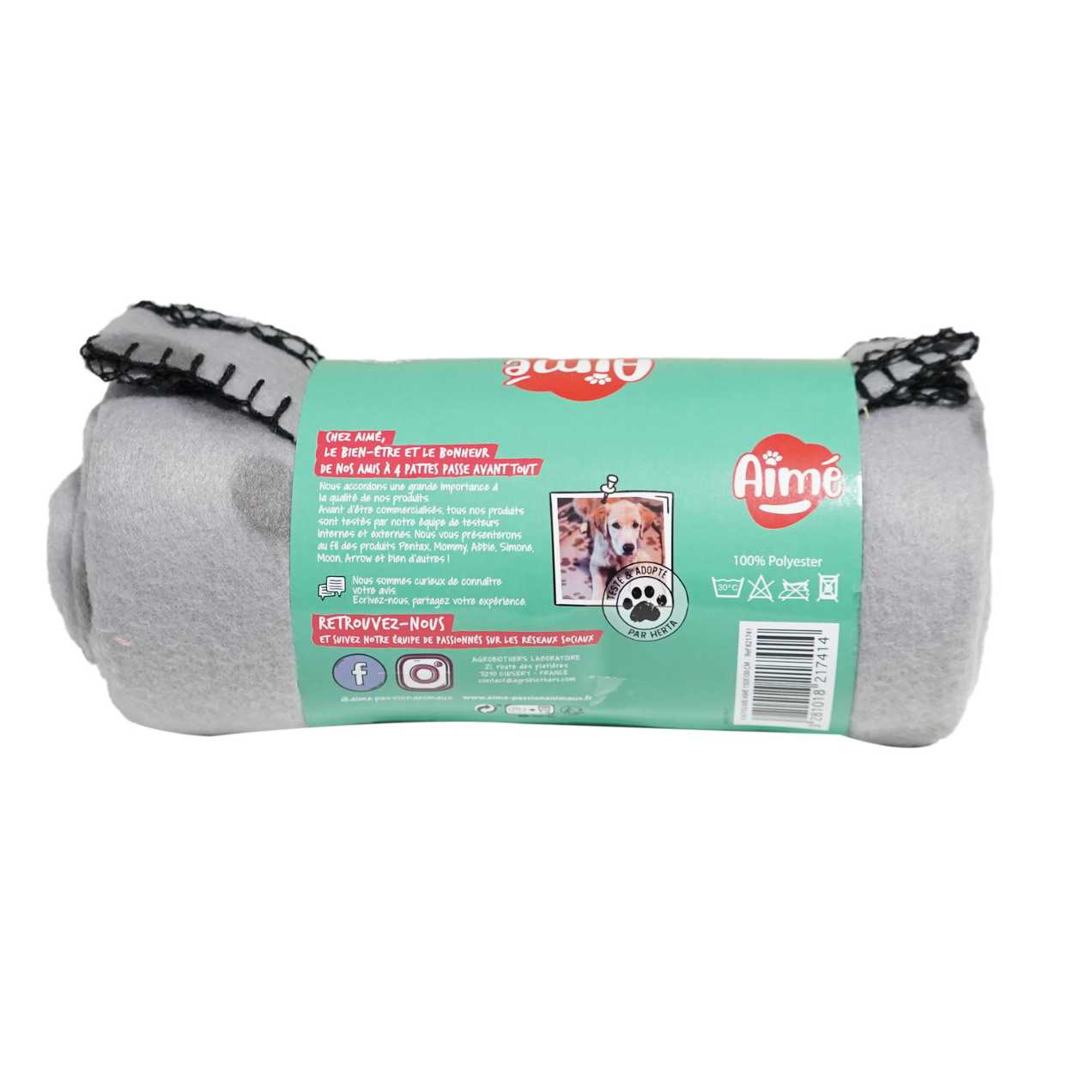 plaid polaire aimé chien chat