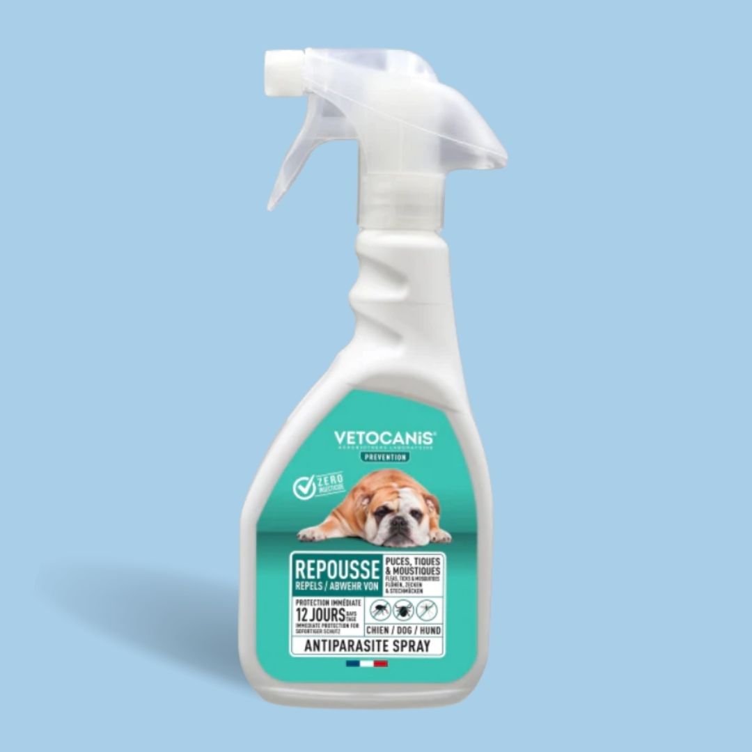 Spray anti puce et tique : antiparasitaire pour chat et chien en pharmacie