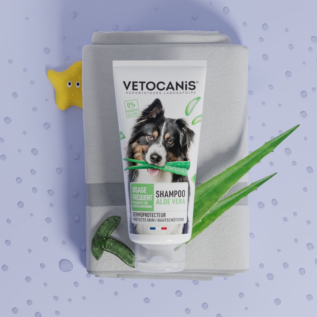 shampoing chien usage fréquent Vetocanis