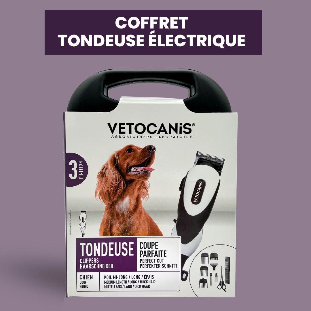 coffret tondeuse électrique chien vetocanis