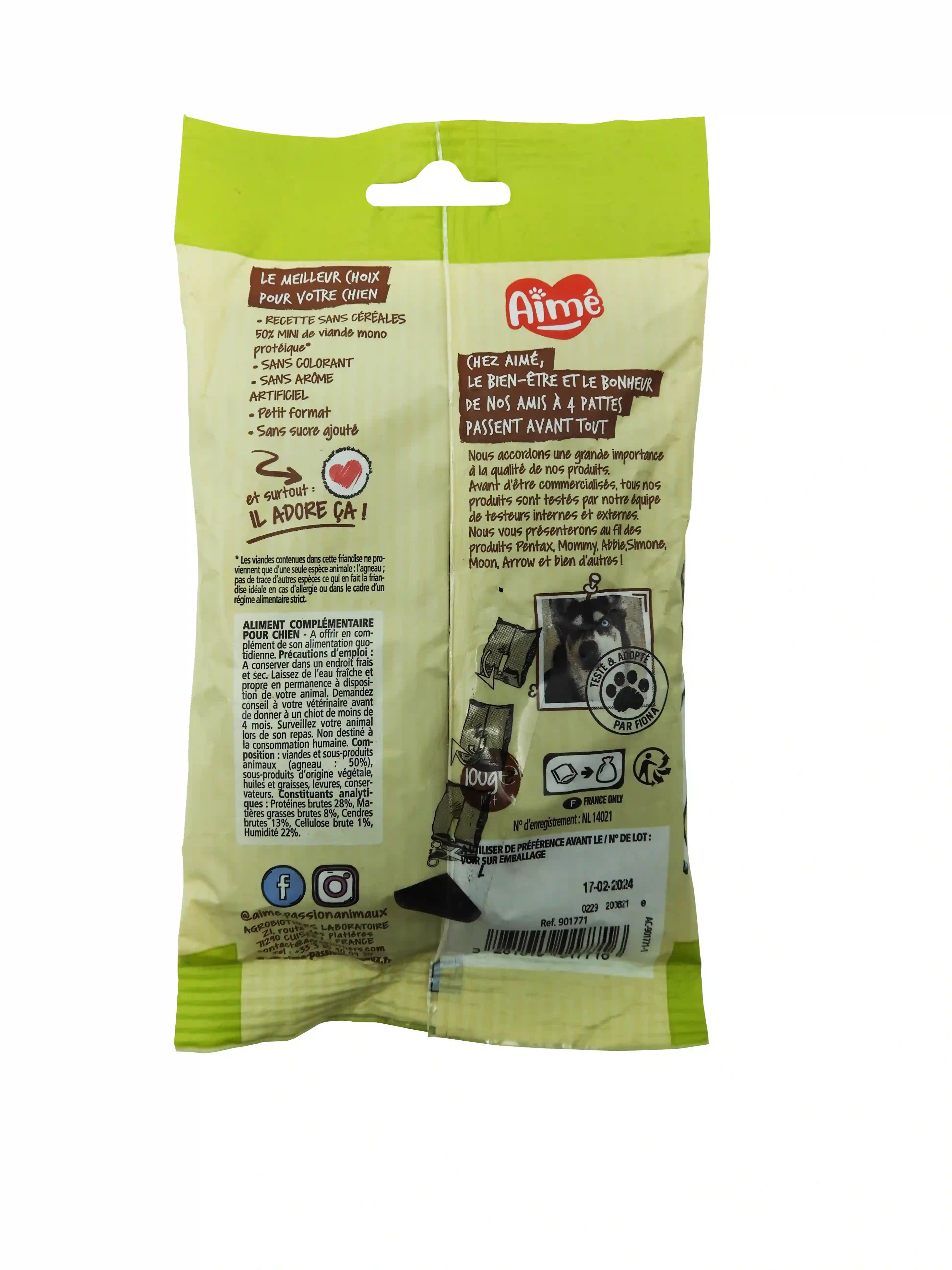 Friandises sans céréales pour Chien 100g