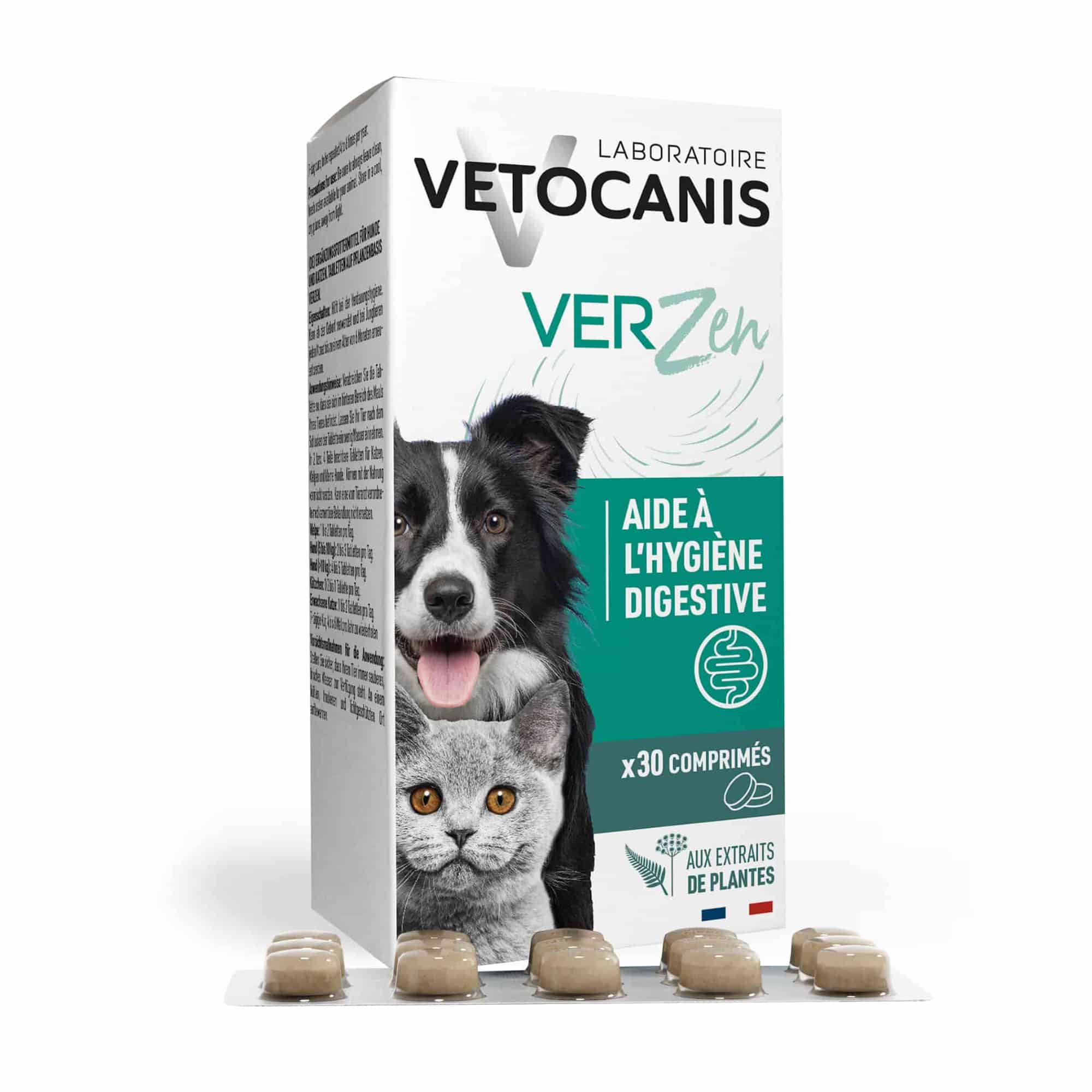 Comprimés contre les Vers intestinaux pour Chien et Chat aux extraits de plantes