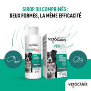 Gamme sirop et comprimés contre les vers pour chien et chat