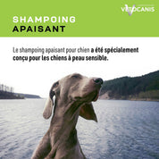 Shampoing Vetocanisapaisant conçu pour les chiens à peau sensible 