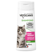 Shampoing doux usage fréquent pour chat Vetocanis en anglais