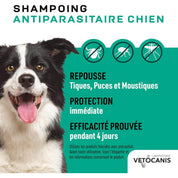 shampoing antiparasitaire chien protection 4 jours