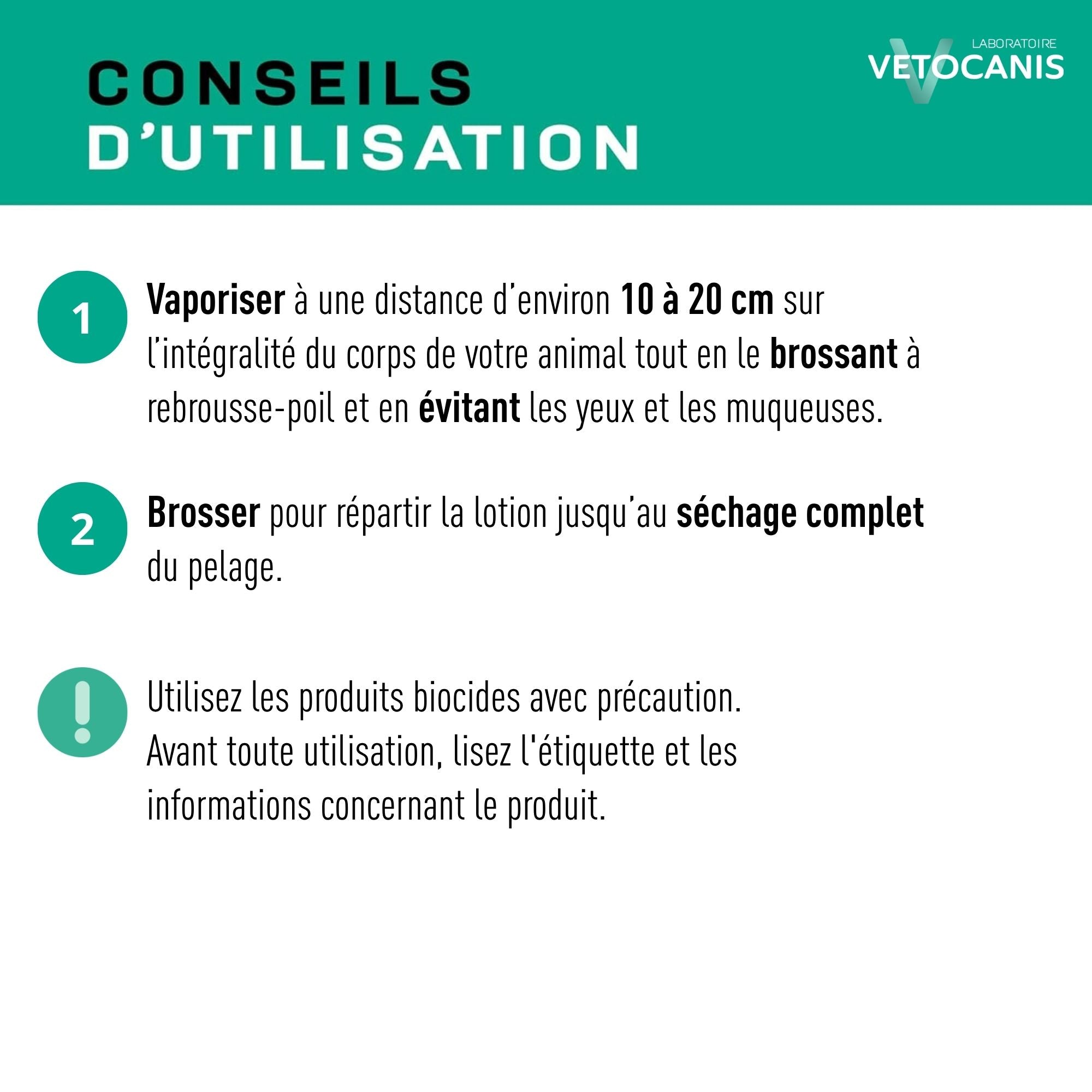 conseils d'utilisation Spray antiparasitaire chien 