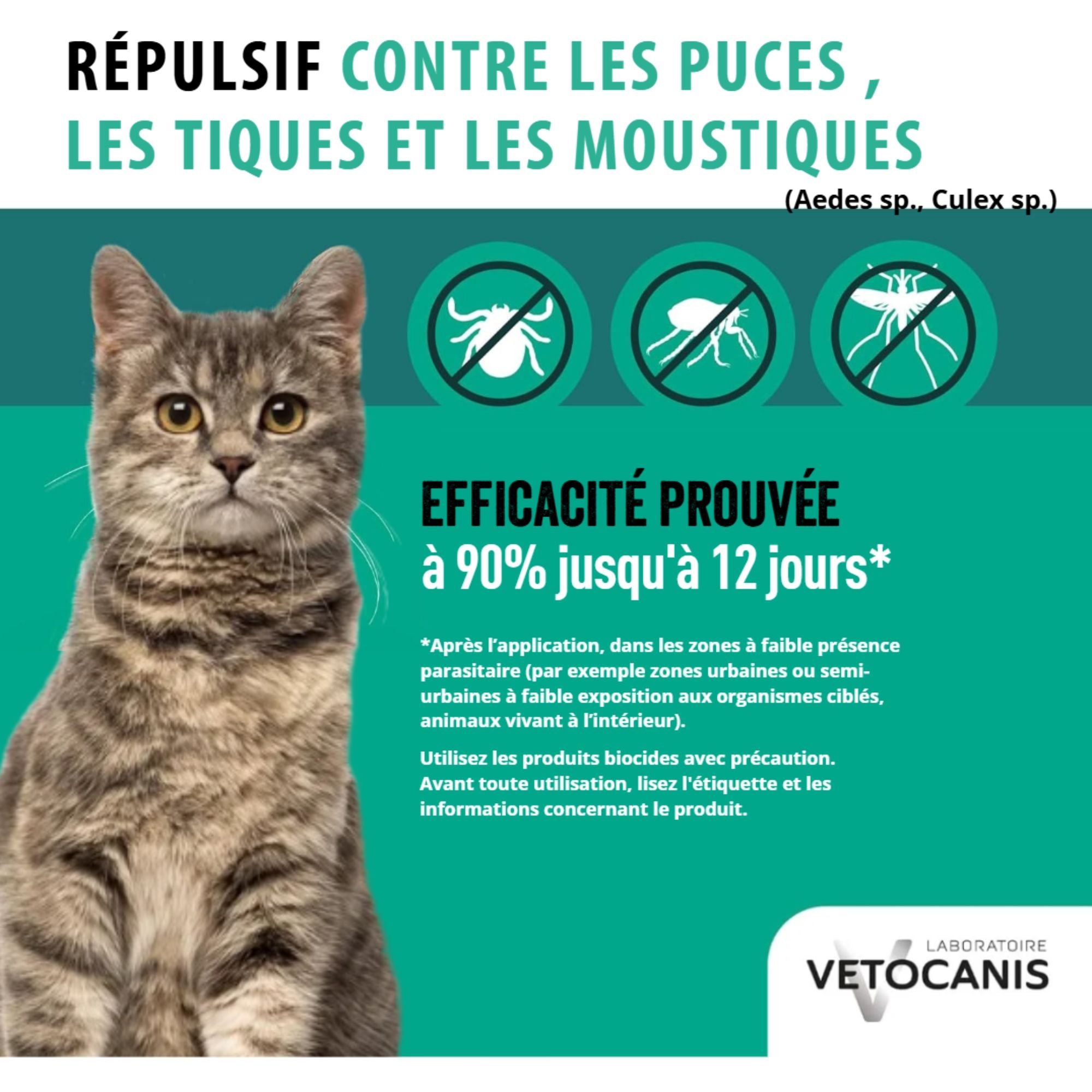 Spray Répulsif protection antiparasitaire pour chat