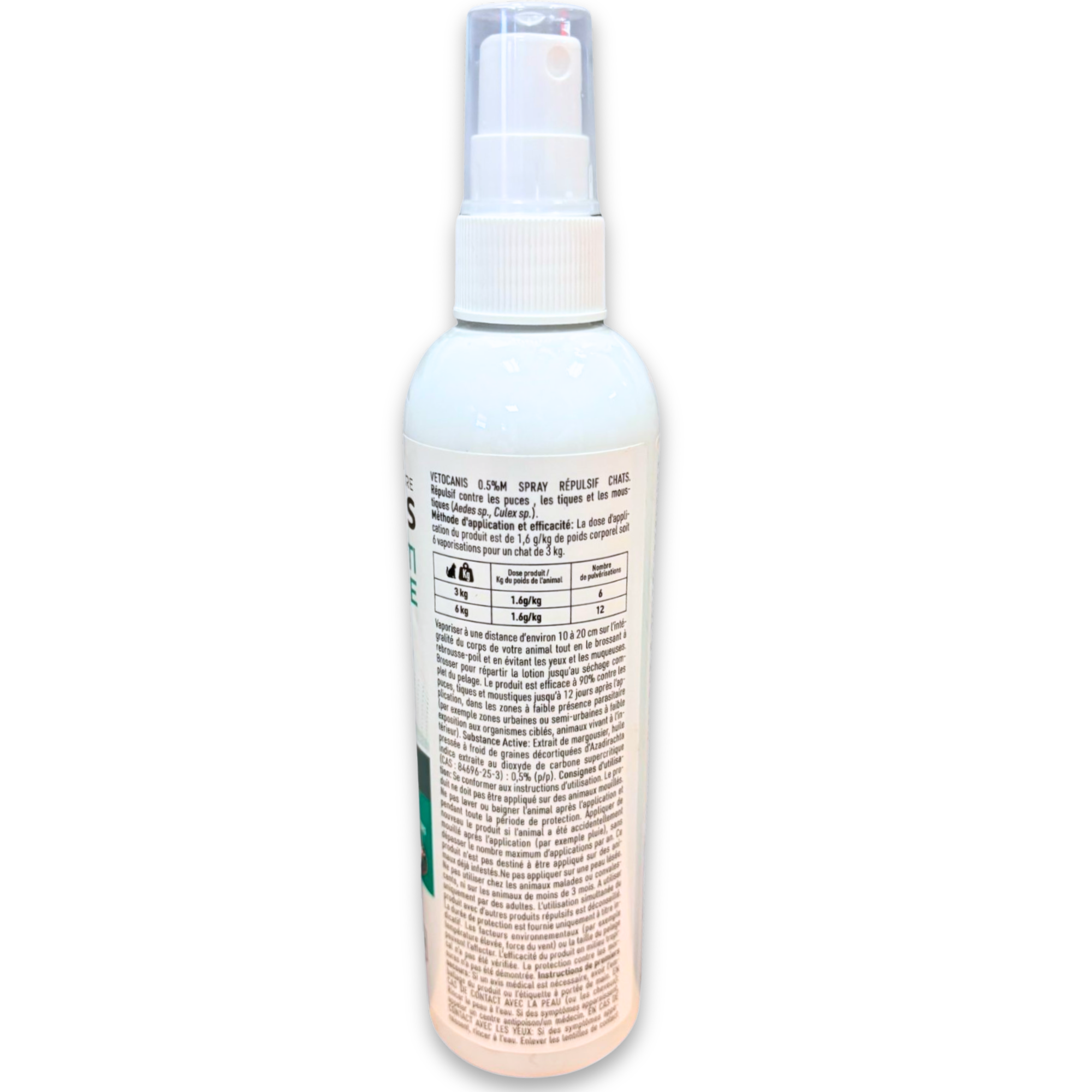 posologie et informations importantes Spray antiparasitaire 