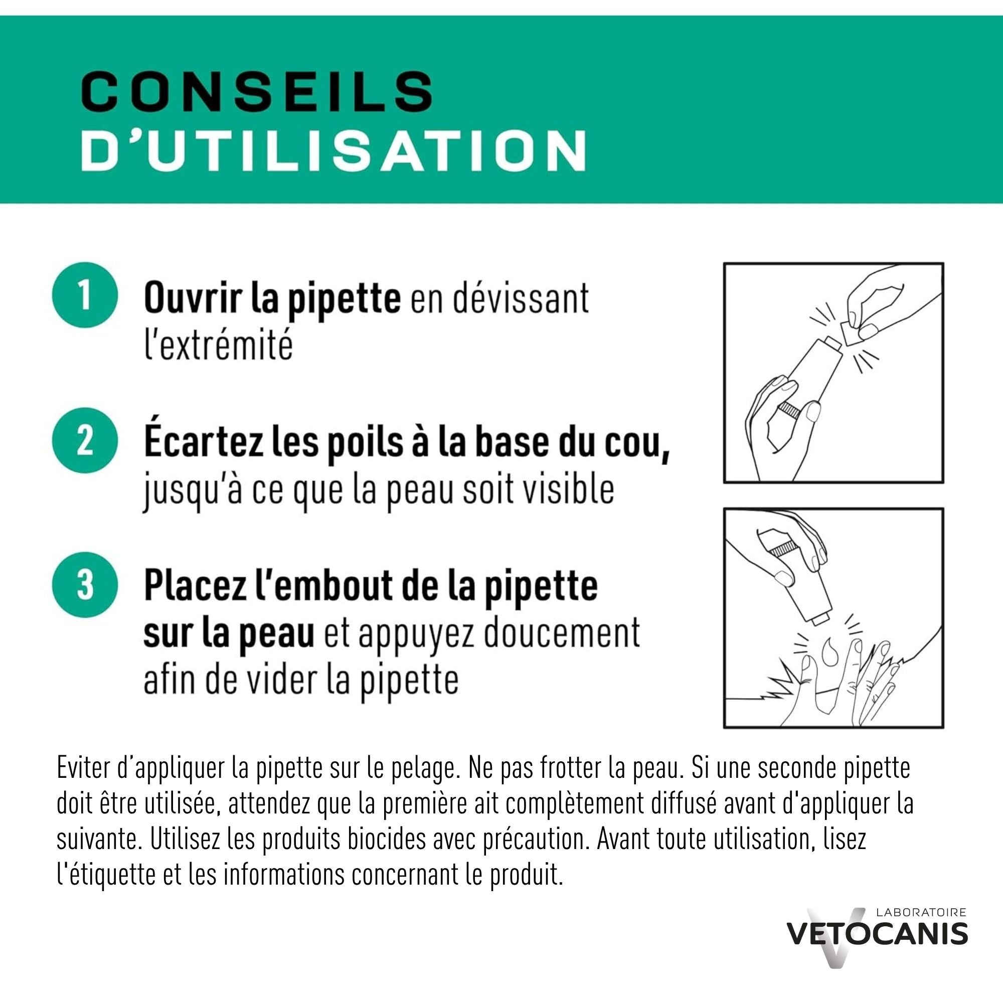 VETOCANIS 20%M Solution répulsive pour spot-on pour chiens