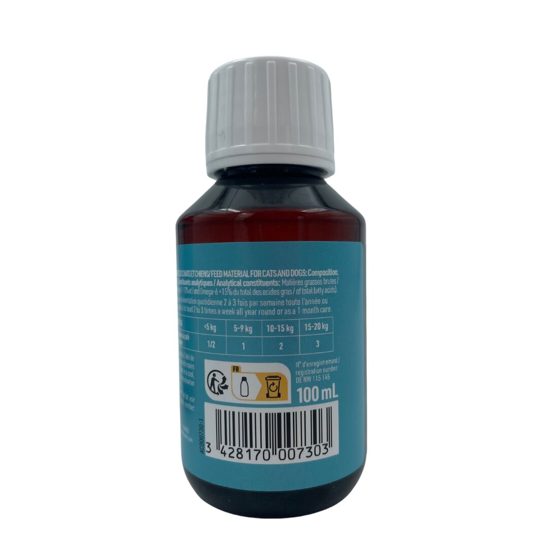 Huile de saumon 100ml de dos