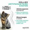 Collier pour chaton avec libération progressive et diffusion homogène