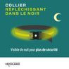 Collier réfléchissant dans le noir 