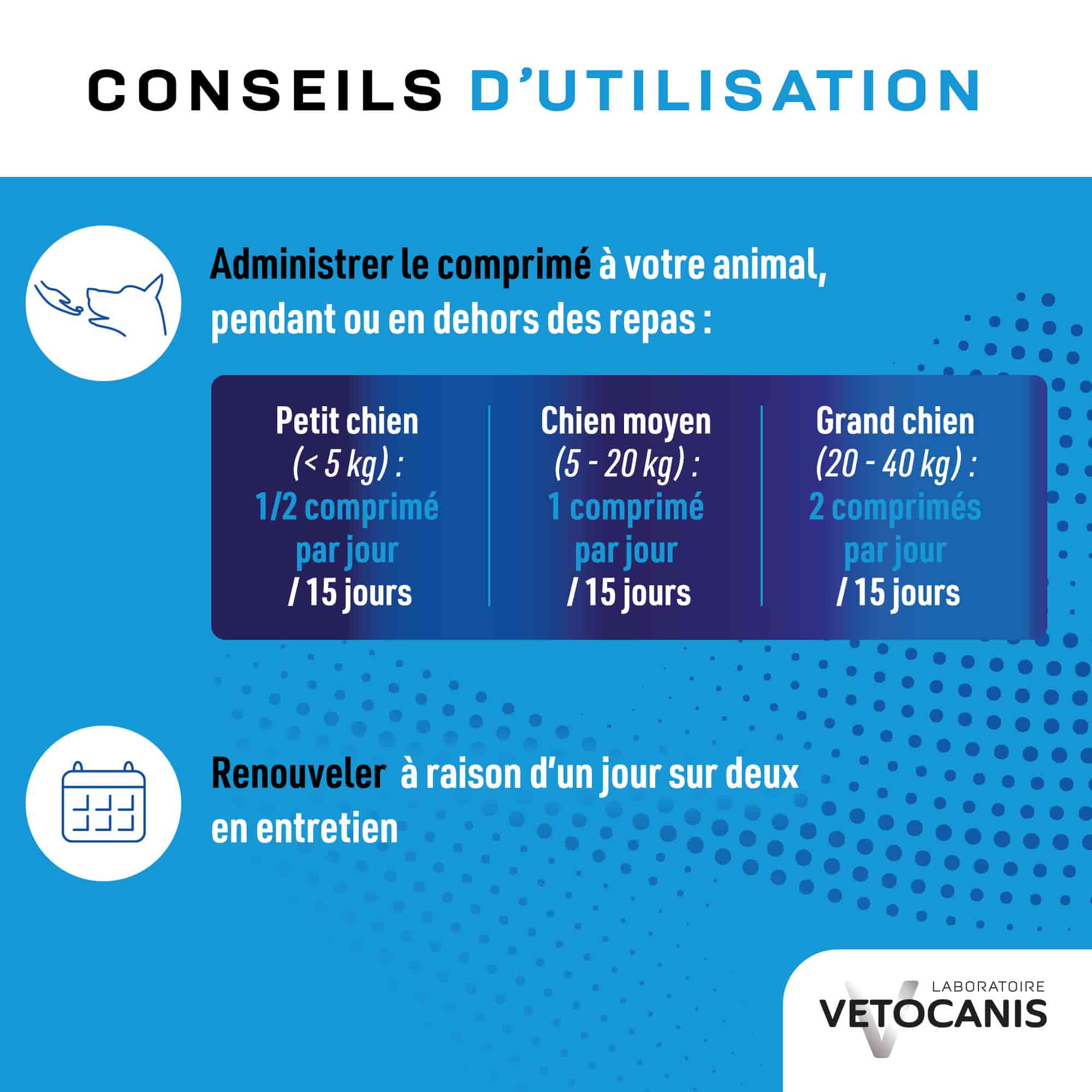 Conseils d'utilisation du du dentifrice à croquer pour chien en comprimés 