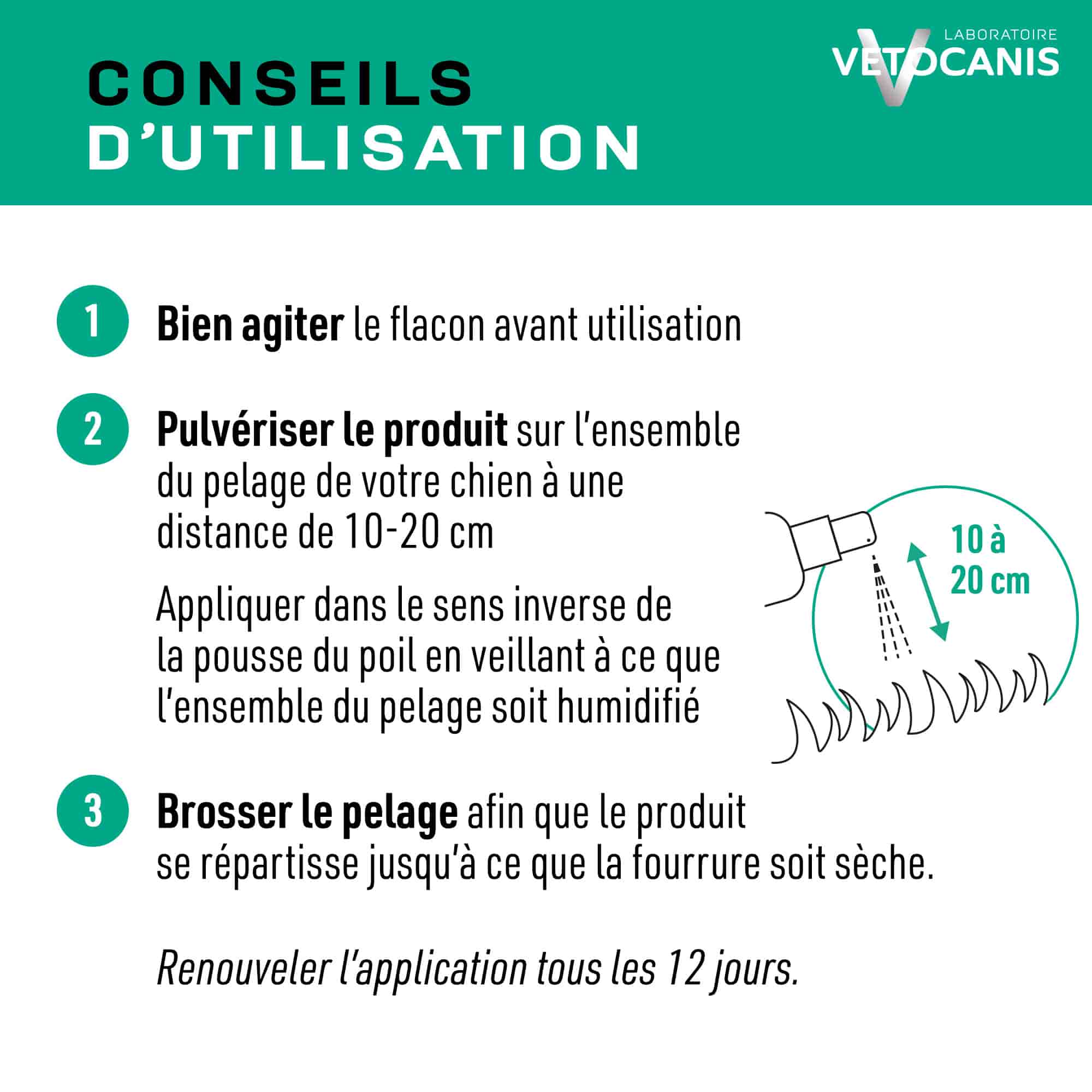 Conseils d'utilisation du spray anti parasitaire pour chien 
