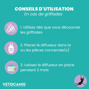 diffuseur apaisant chat griffades Vetocanis