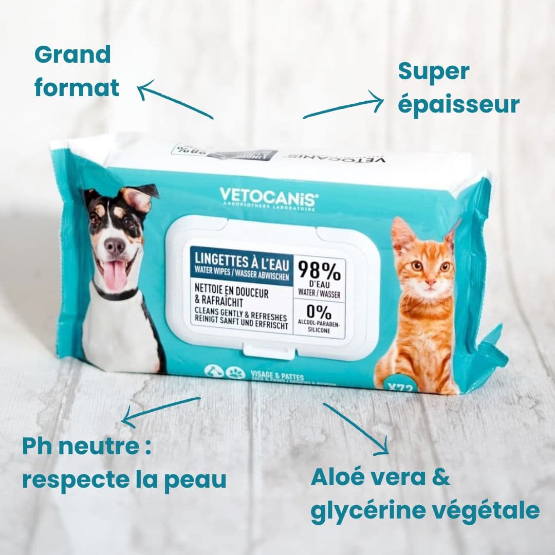 Animalis - Lingettes Zones Sensibles pour Chien et Chat - x30