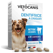 Dentifrice à croquer comprimés pour chien