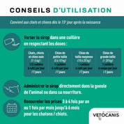 Sirop contre les vers du chien et chat conseils d'utilisation