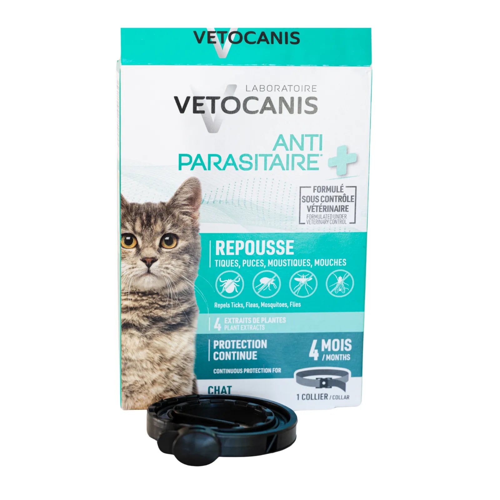 Collier Antiparasitaire + pour Chat