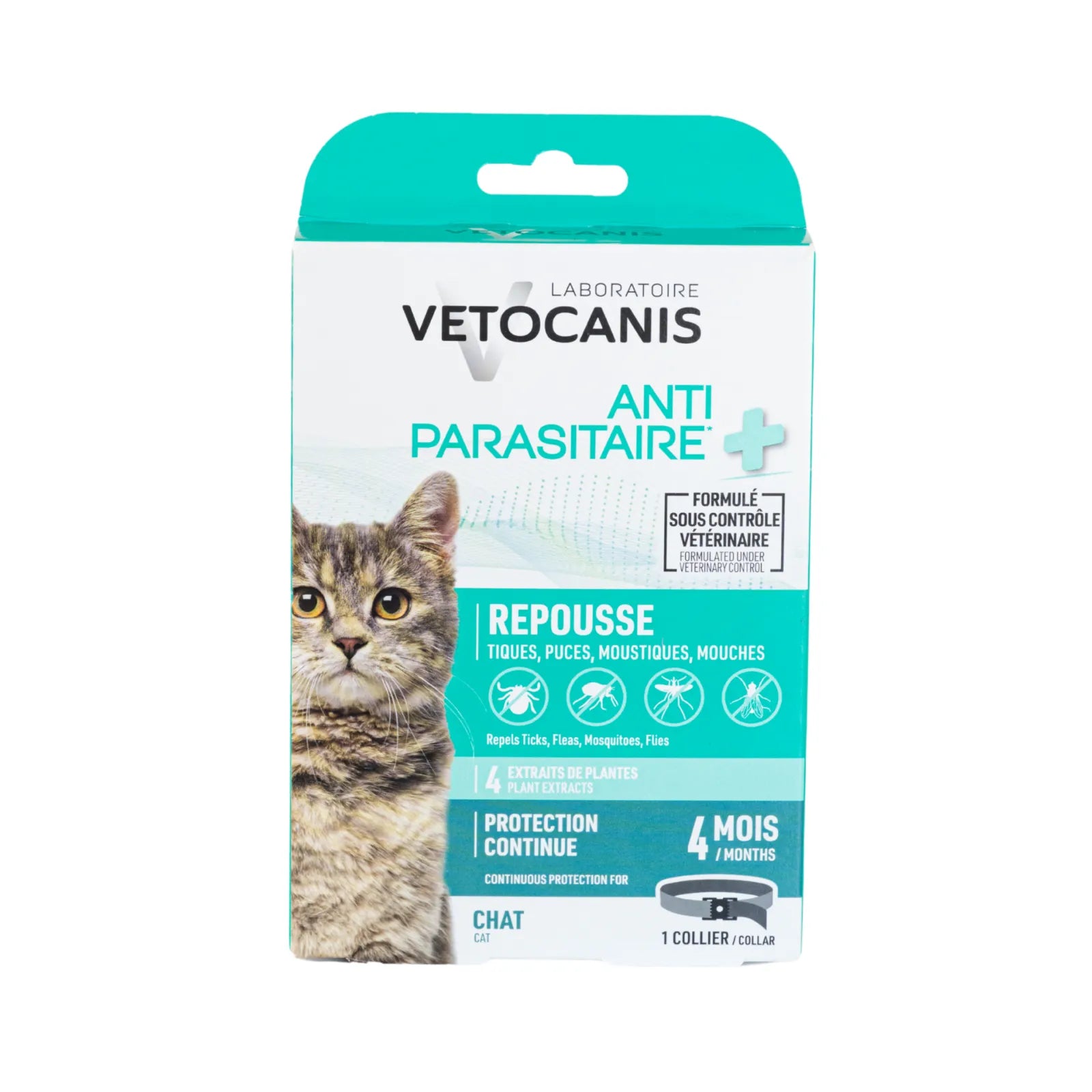 Collier Antiparasitaire + pour Chat