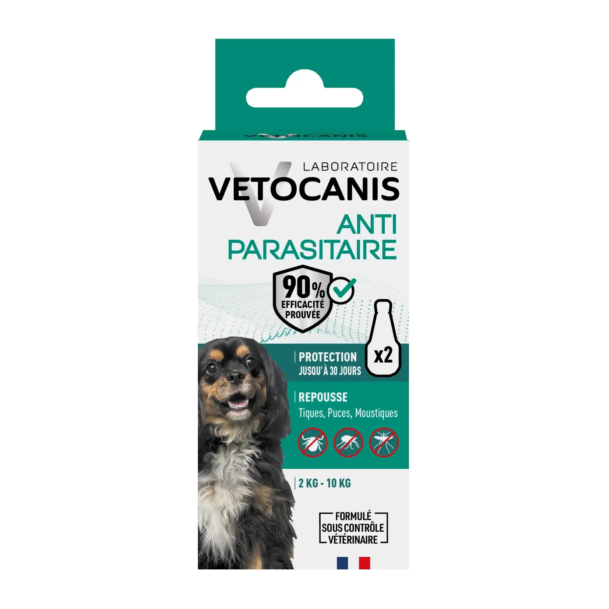 Pipettes Anti-Parasitaire, Anti-Puces Anti-Tiques Anti-Moustiques Répulsives pour petit chien