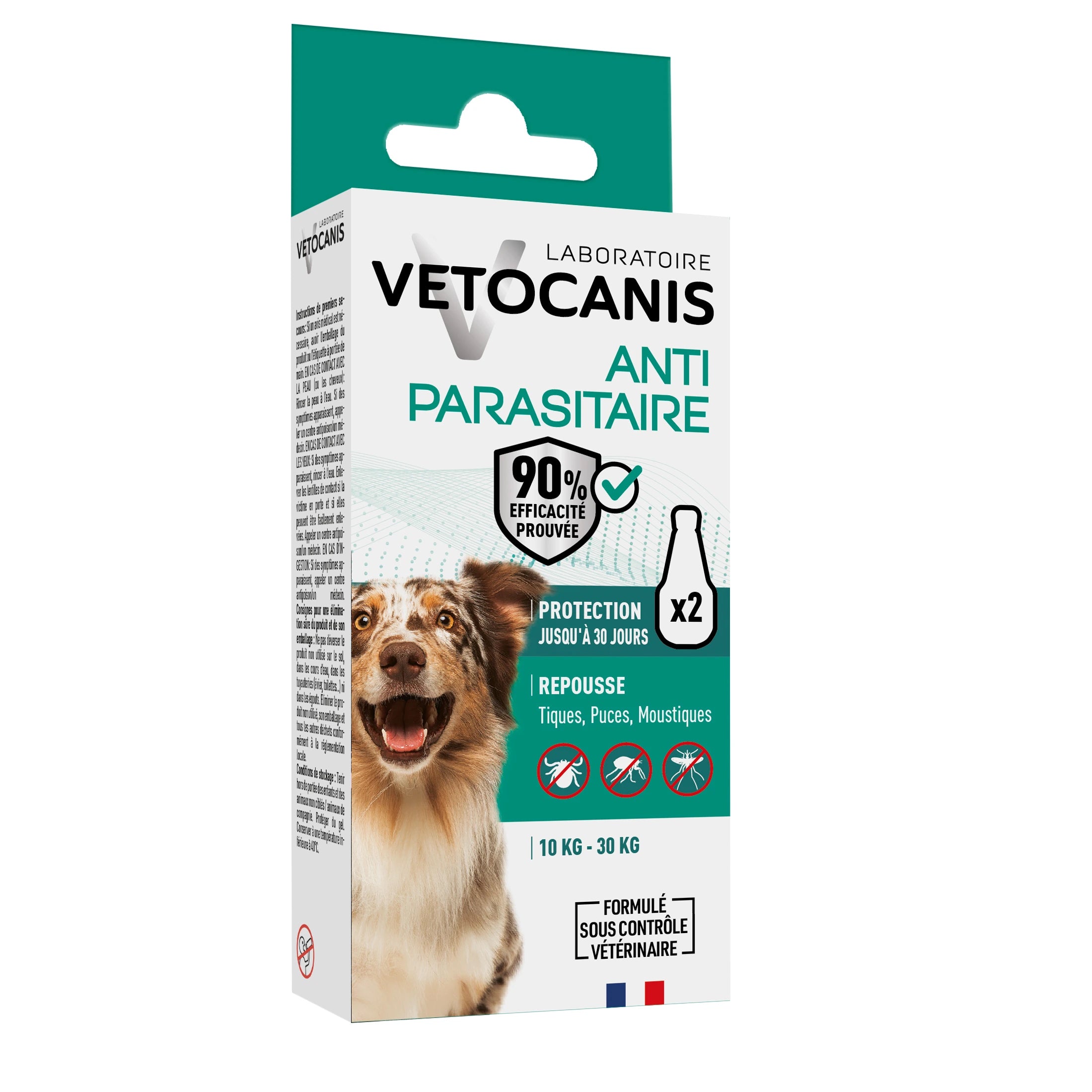 pipette anti puce tique moustique chien moyen