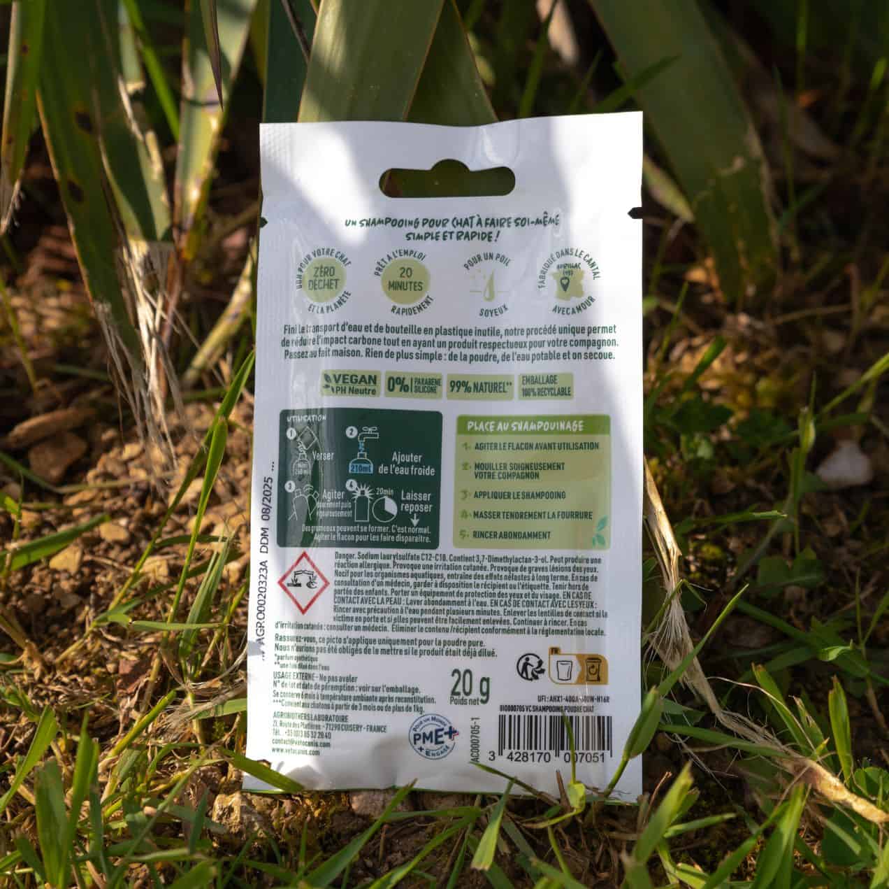 shampoing chat a faire soi même Vetocanis dos produit