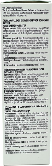 VERSTOP Sirop aide à l'hygiène digestive pour Chien et Chat 125ml