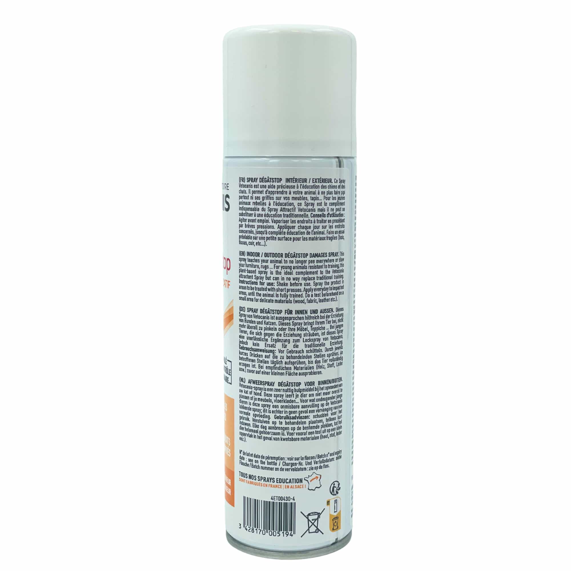 spray dissuasif dos