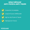 spray répulsif anti-puces et anti-tiques protection chat avantages