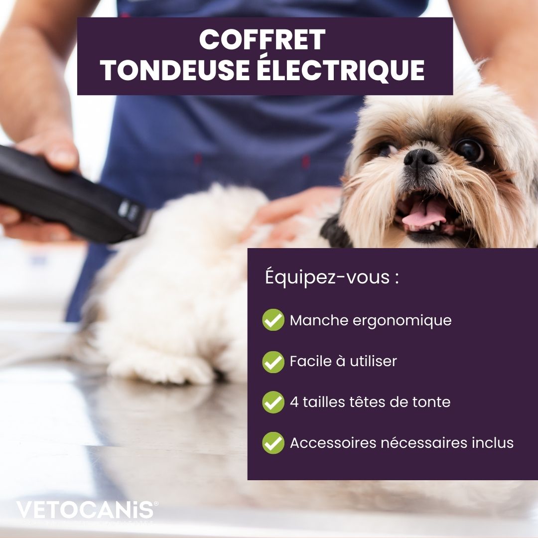coffret tondeuse chien vetocanis équipez vous