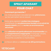 Spray apaisant chat Vetocanis comment ça marche