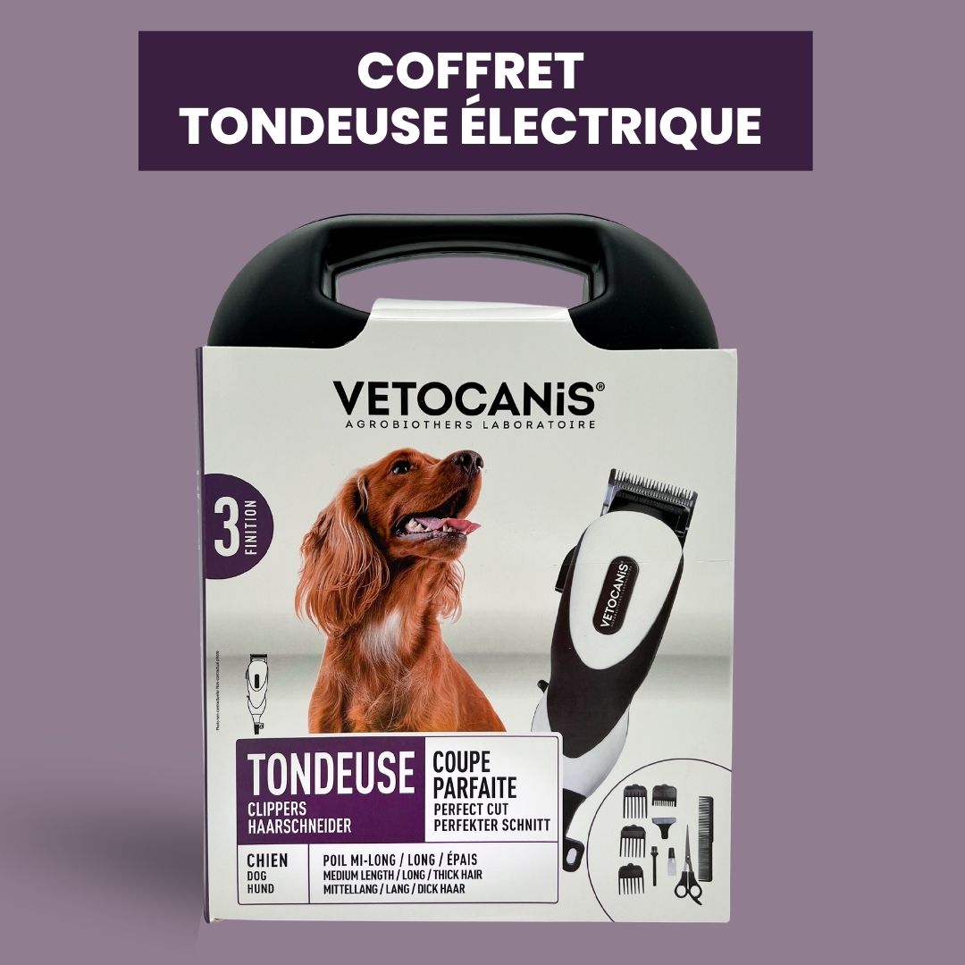 coffret tondeuse électrique chien vetocanis