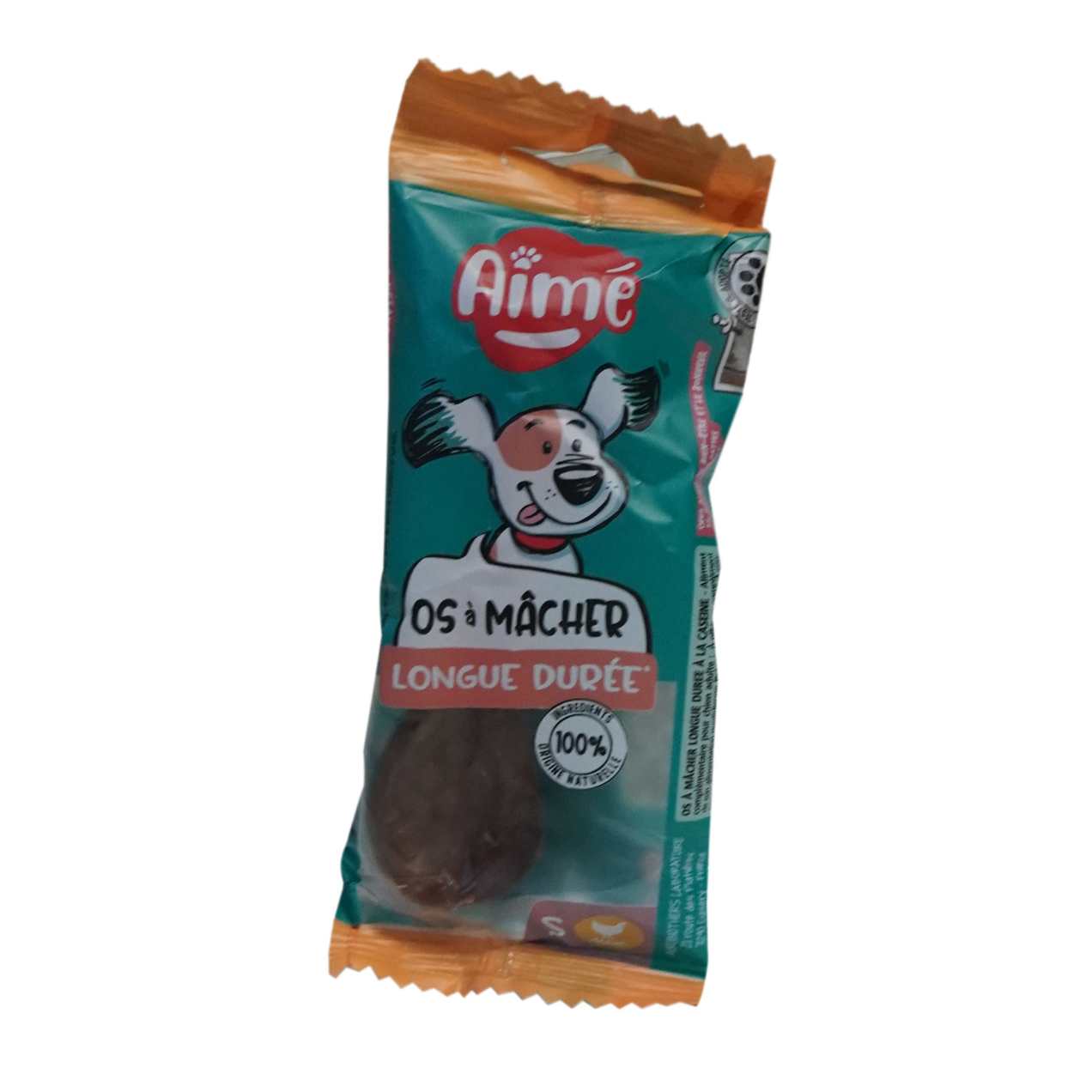 Os à mâcher longue durée à la caséine