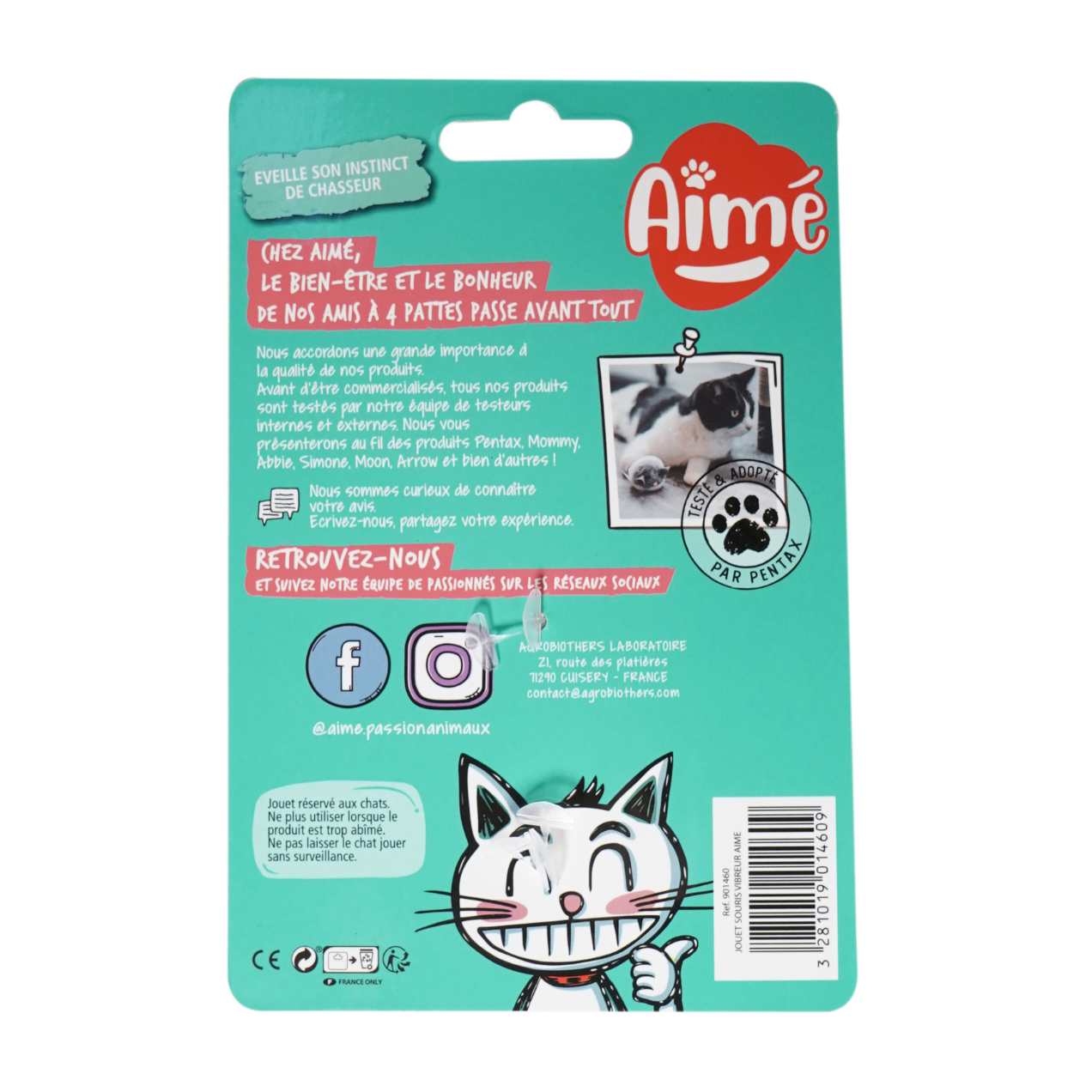 Souris vibreur pour Chat