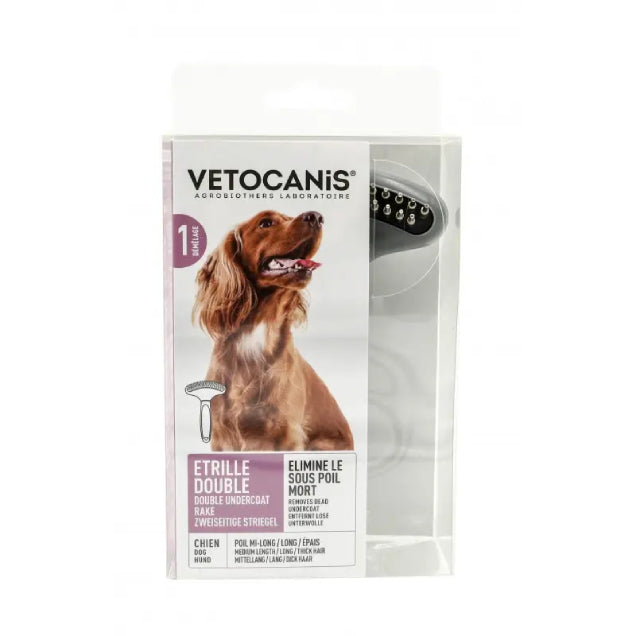 Brosse Etrille Double pour Chien