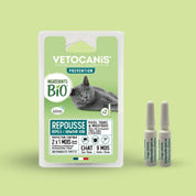 pipettes bio repousse parasites chats puces tiques moustiques BIO