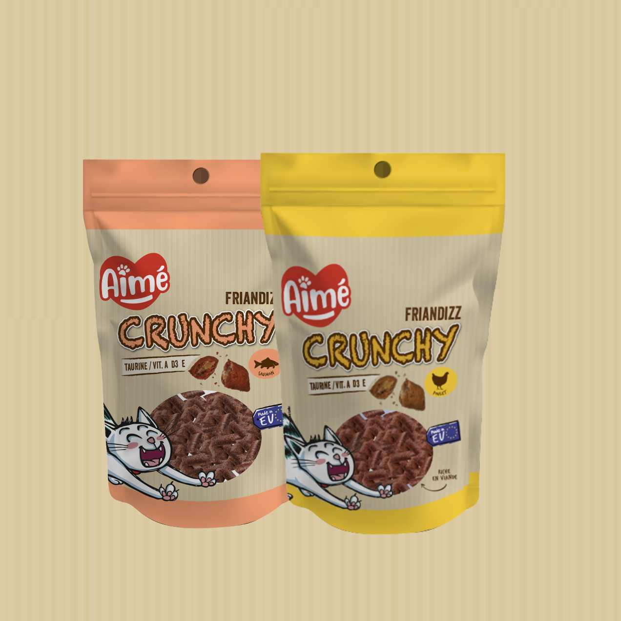 friandises saumon et poulet