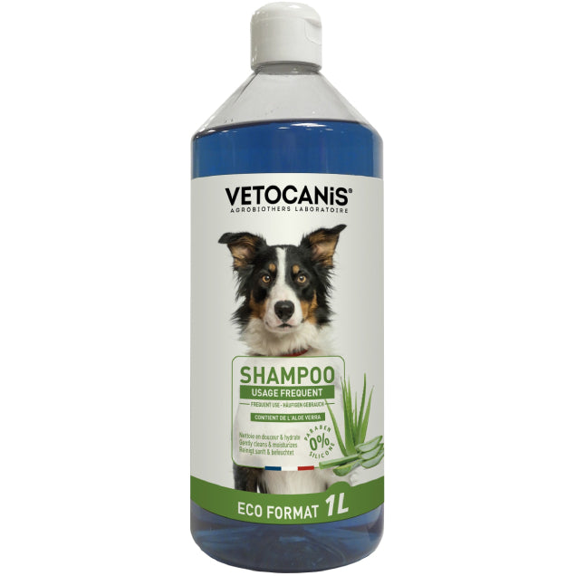 Shampoing Format Eco Usage Fréquent pour Chien 1L - vetocanis