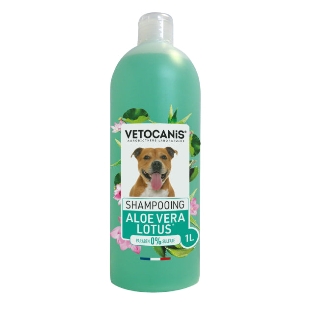 Shampoing pour chien Aloe Vera & Lotus 1L - vetocanis