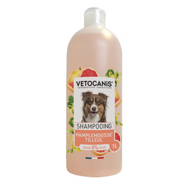 Shampoing pour chien Pamplemousse &amp; Tilleul 1L - vetocanis
