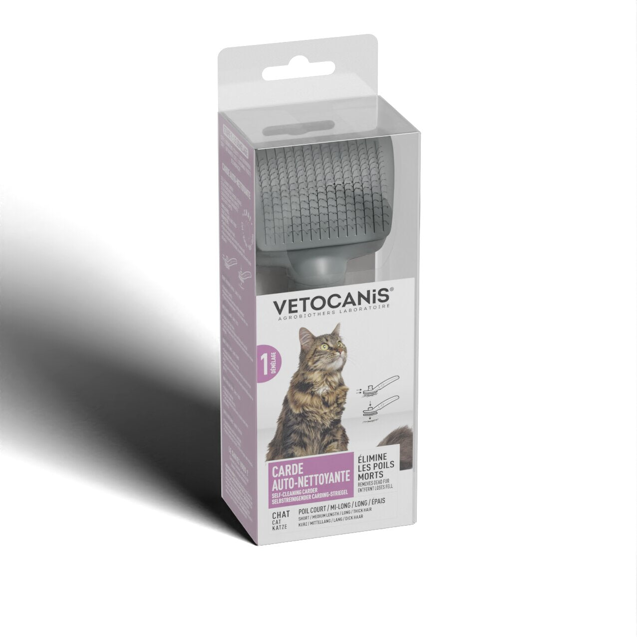 Brosse pour chat et chien pour animaux de compagnie bâton de chat  dispositif à poils