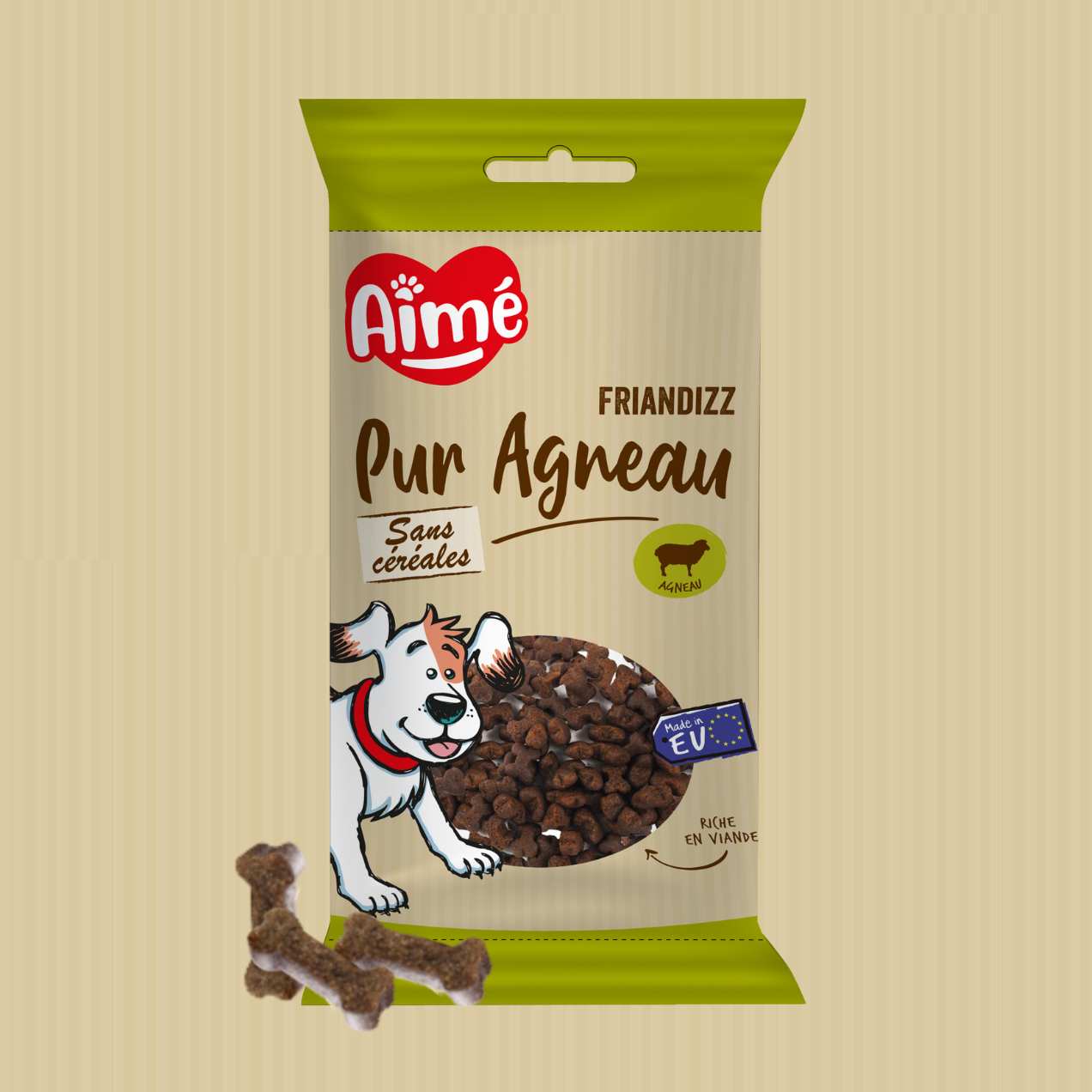 friandises pour chien aimé agneau