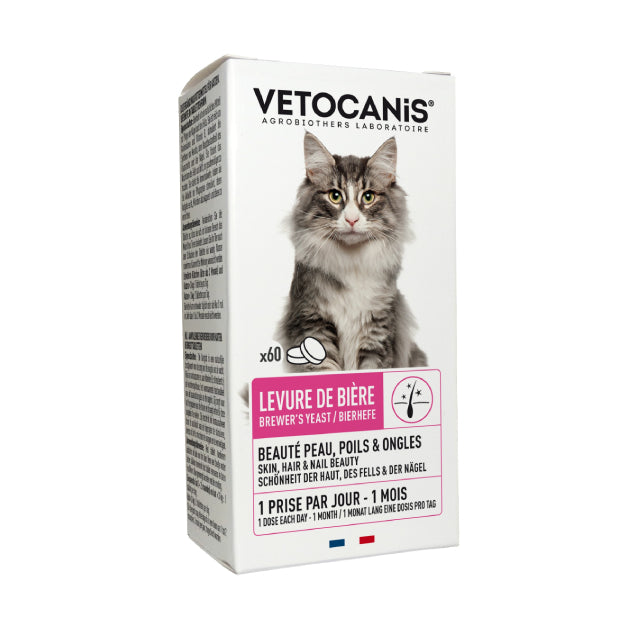 Levure de Bière pour Chat - 60 Comprimés – Vetocanis