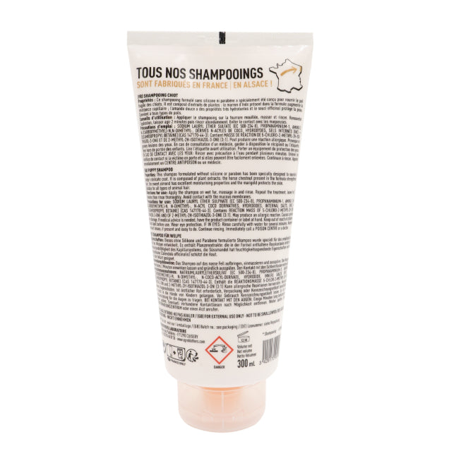 Shampoing pour Chiot, Extrait Amande Douce. 300ml - vetocanis