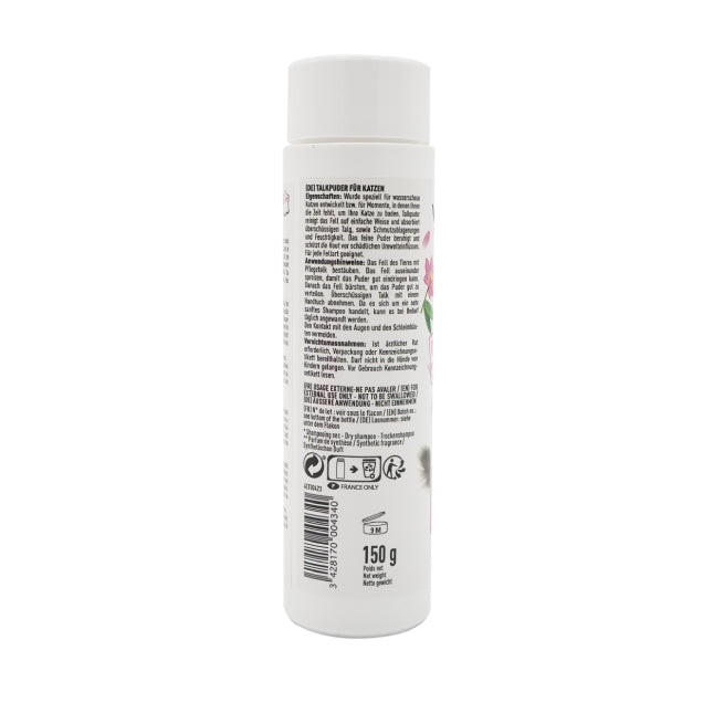 Shampoing Sec Sans rinçage à la Poudre de Talc, pour Chat 150ml - vetocanis