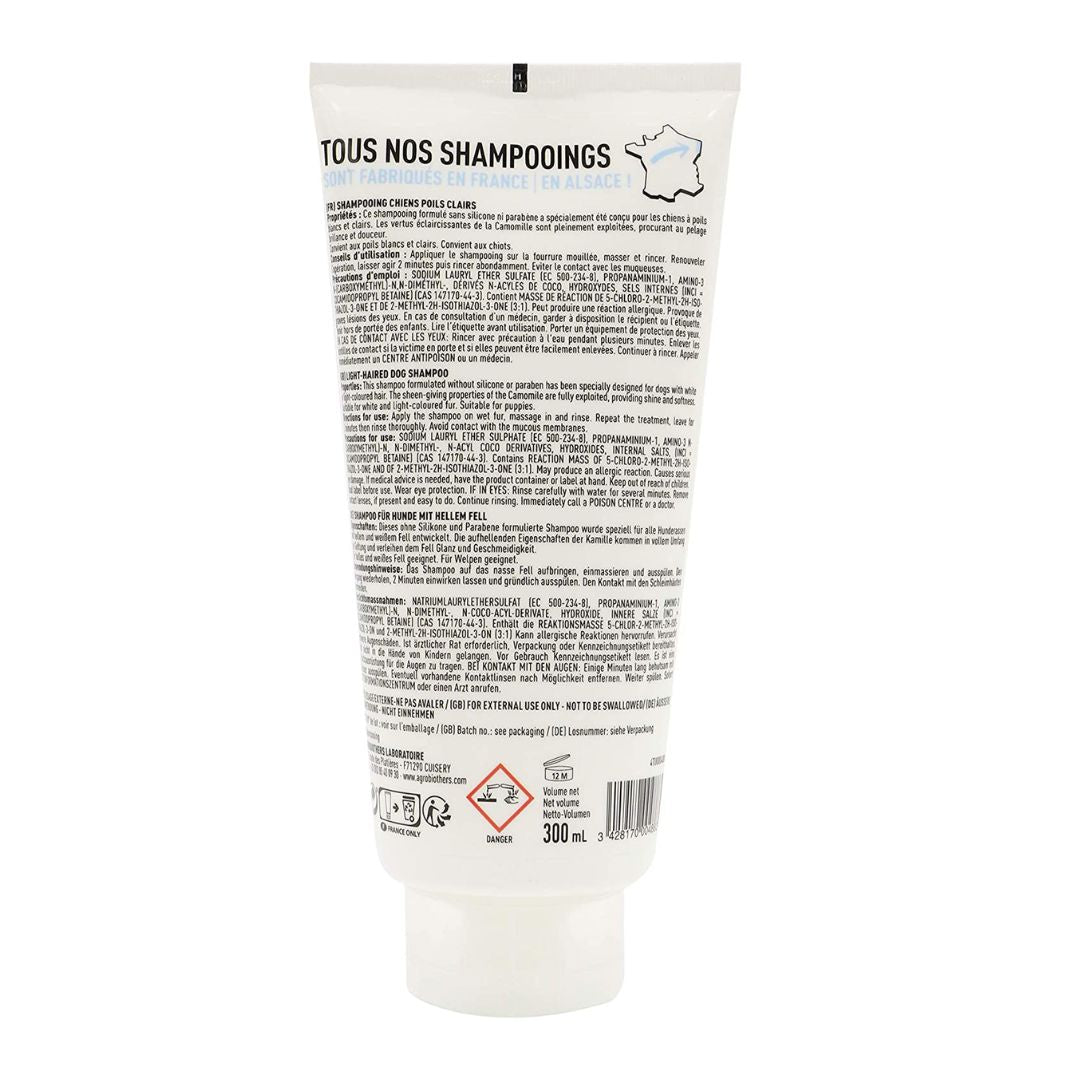 shampoing poils blancs et clairs