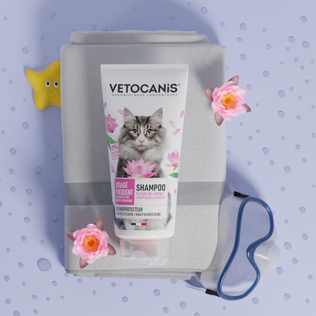 shampoing pour chat usage fréquent Vetocanis