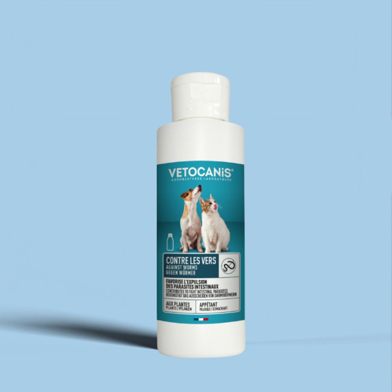 Sirop contre les Vers intestinaux pour Chien et Chat vetocanis